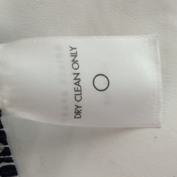 APIECE APART Silk Blue & White Printed Glorieta Top with Tassel Tie Sleeves SZ 4 - Picture 10 of 10